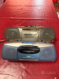 Lotto 2 radio registratori cassette vintage