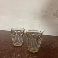 Set 2 Bicchierini da Liquore in Vetro Lavorato