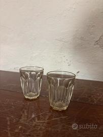 Set 2 Bicchierini da Liquore in Vetro Lavorato