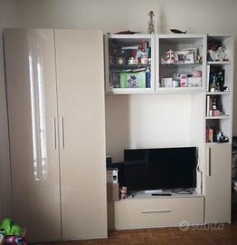 Armadio vetrina Casettone libreria