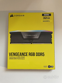 CORSAIR VENGEANCE RGB 32GB 6000MHz GAMING DDR5 RAM