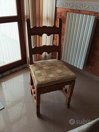 n.6 sedie in legno 