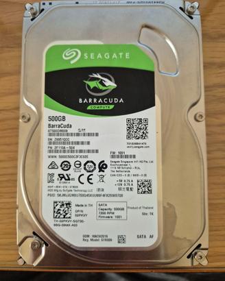 HDD 3,5" SEAGATE BARRACUDA 500GB ST500DM009