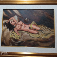Quadro olio su tela antico