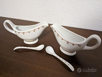 Lotto thun salsiera, zuccheriera, calici