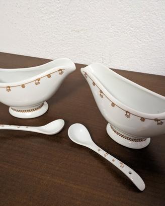 Lotto thun salsiera, zuccheriera, calici