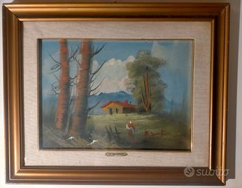 Quadro A. Santoro olio su tela