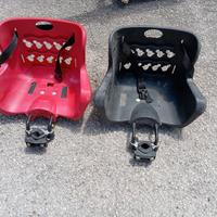 Sediolini gemelli per bici, con gancio.