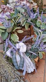 ghirlanda con lavanda 