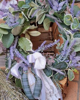 ghirlanda con lavanda 