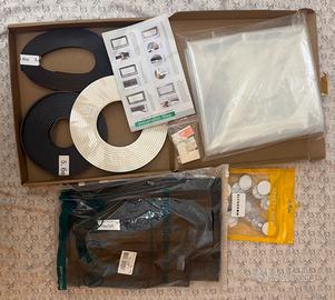 Kit zanzariera magnetica in pvc+zanzariera nera