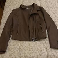 Giacchetto di pelle donna modello "chiodo" 