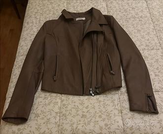 Giacchetto di pelle donna modello "chiodo" 