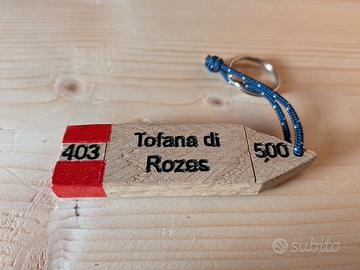 Portachiavi artigianale sentiero Tofana di Rozes