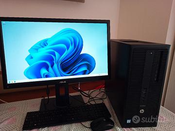 PC HP completo di monitor e wifi 