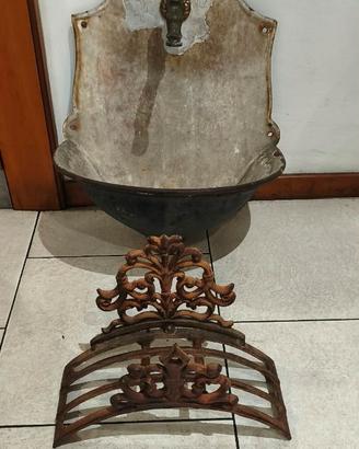 Lavandino in ghisa primi 900 con appendi tubo