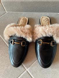 Mules peluche