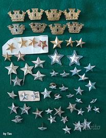 Stellette e Corone turrite gradi Esercito Italiano