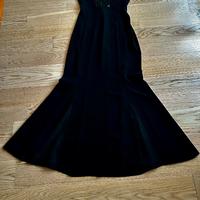 Abito nero Benetton senza maniche scollo V