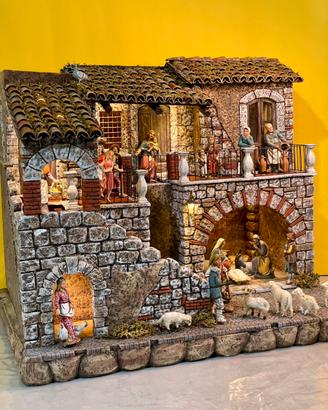 Presepe artigianale, realizzato a mano