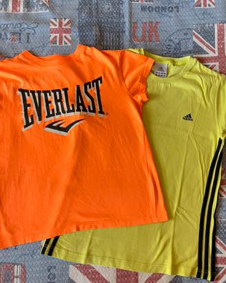 Set 2 t-shirt ragazza Adidas Everlast S