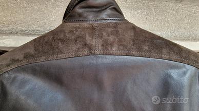 Giacca di pelle nera GRIFONI, taglia 52