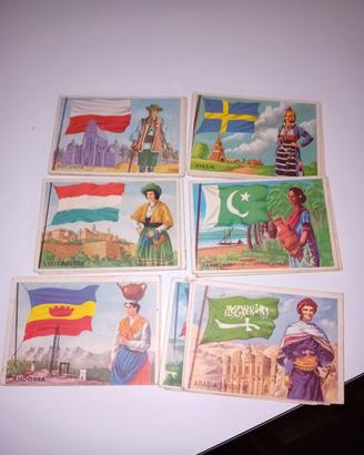 Figurine Nazioni Sidam Completo anni 60