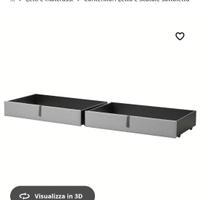 Letto matrimoniale con contenitore Ikea