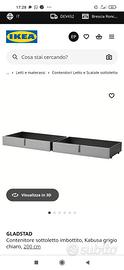 Letto matrimoniale con contenitore Ikea