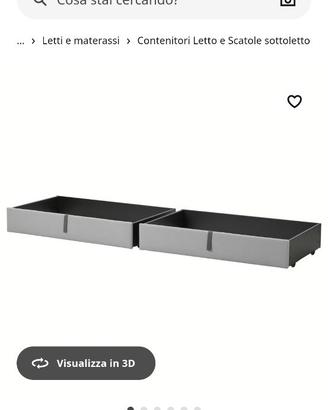 Letto matrimoniale con contenitore Ikea