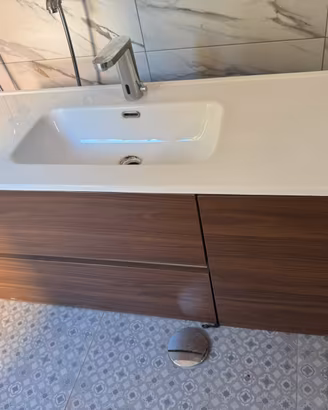 Mobile bagno 12 cm + Lavabo + Rubinerteria