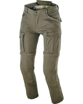 Pantalone moto Macna Arrival verde militare -PROMO