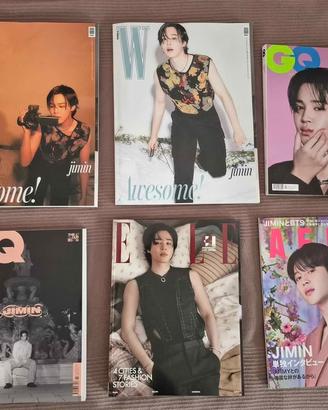 Pacchetto da 6 riviste con Jimin dei BTS