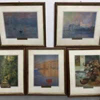 5 riproduzioni impressionisti francesi