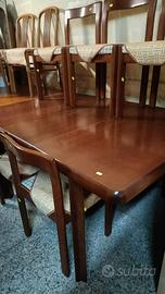 tavolo allungabile con sedie