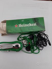 radio tascabile con cuffia pubblicità Heineken