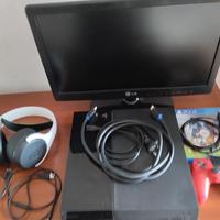 Kit completo PS4 con monitor e cuffie