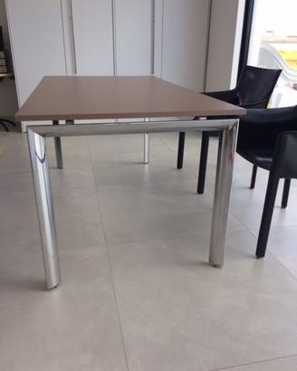 TAVOLO o SCRIVANIA 160x85 BASE ACCIAIO CROMATO
