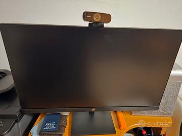 Monitor 24 pollici hp con webcam hd