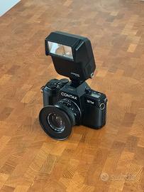 Contax 167 mt con 28mm f2 e flash