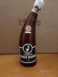 bottiglia grappa  cervo bianco