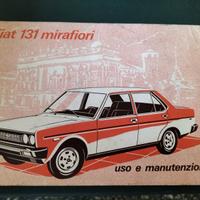 Libretto uso e manutenzione Fiat 131 Mirafiori