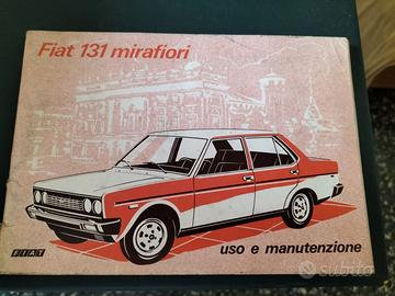 Libretto uso e manutenzione Fiat 131 Mirafiori