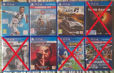 Fifa 19- God Of War- Project Cars 3- Tekken 7 PS4
