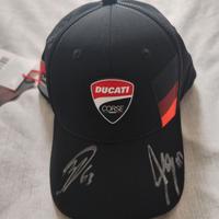 Cappellino nuovo autografato da Marquez e Bagnaia