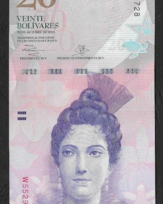 Venezuela - banconota non circolata FdS UNC da 20 