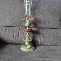 Lampada da tavolo in onice