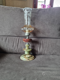 Lampada da tavolo in onice