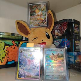 Carte pokemon evoluzioni prismatiche eevee, espeon