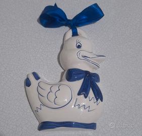 Formella papera in ceramica